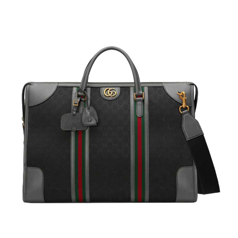 Extra large canvas duffle bag with Double G – G007