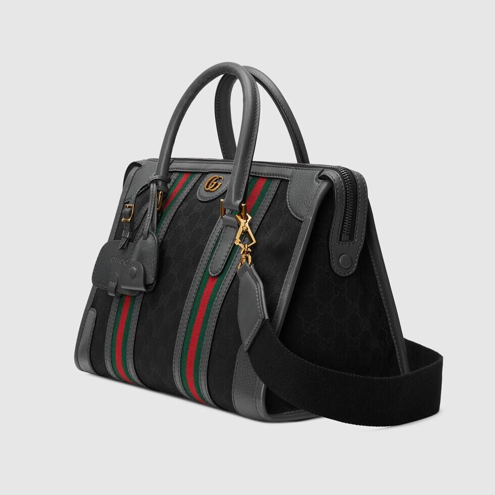 Extra large canvas duffle bag with Double G – G007