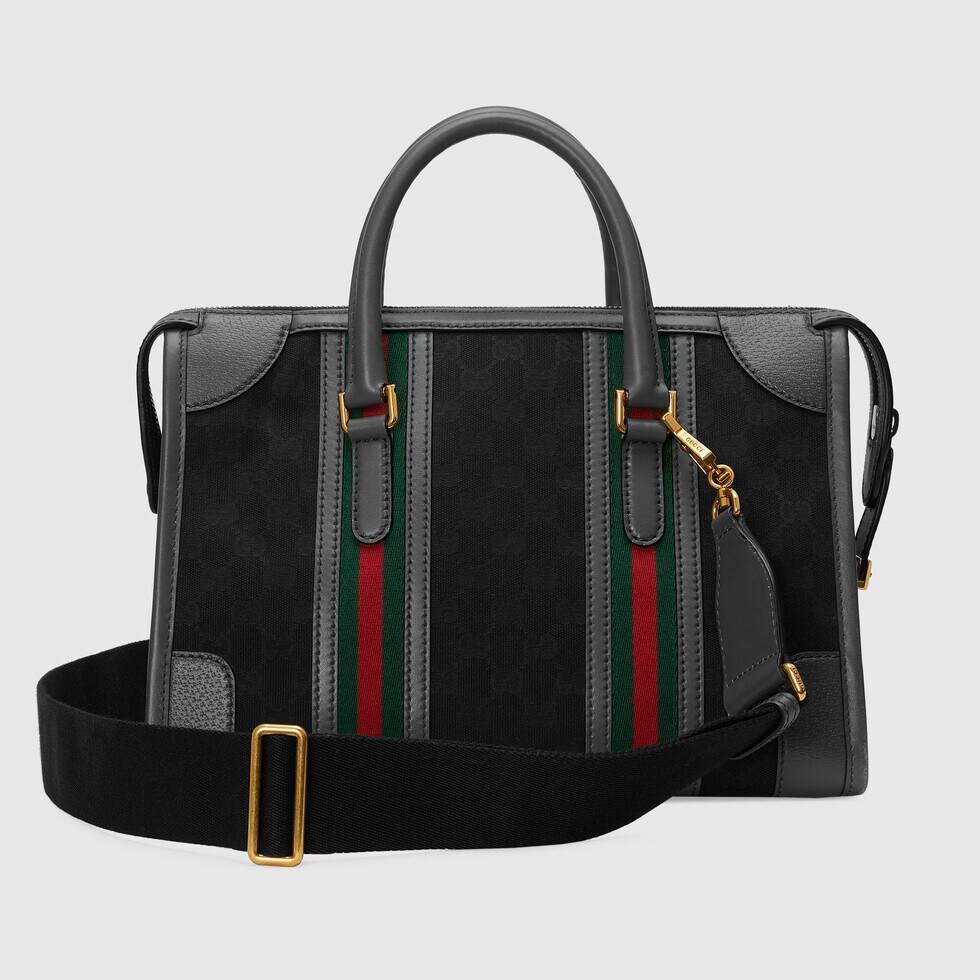 Extra large canvas duffle bag with Double G – G007