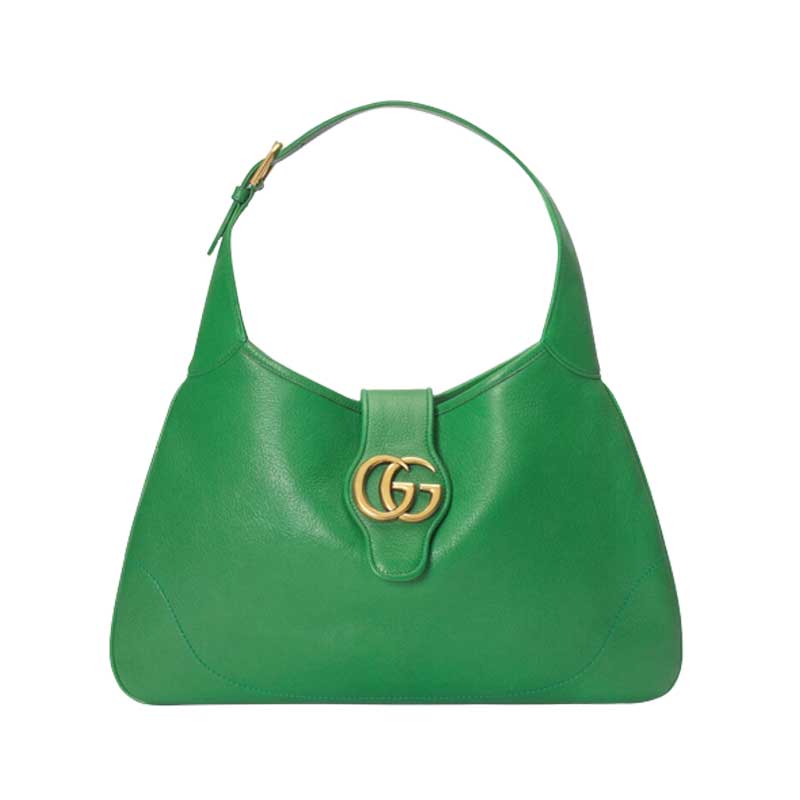 Aphrodite medium shoulder bag Green Leather – GB023