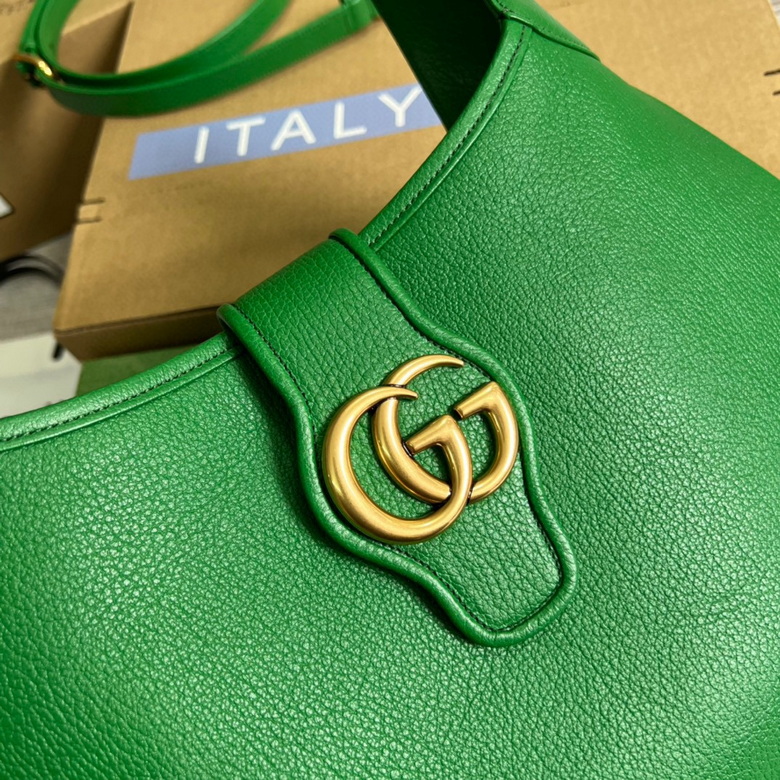 Aphrodite medium shoulder bag Green Leather – GB023