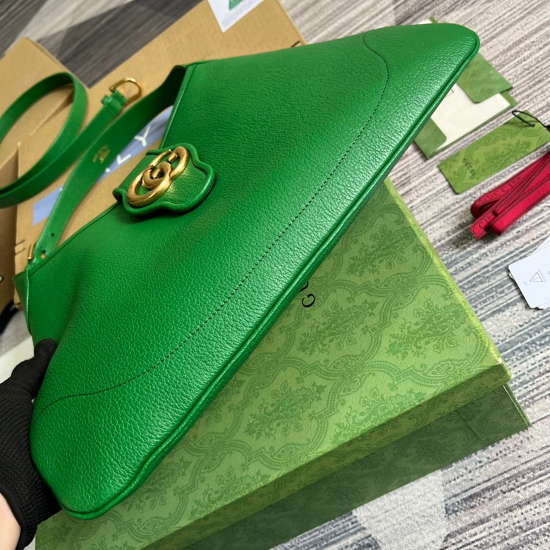 Aphrodite medium shoulder bag Green Leather – GB023
