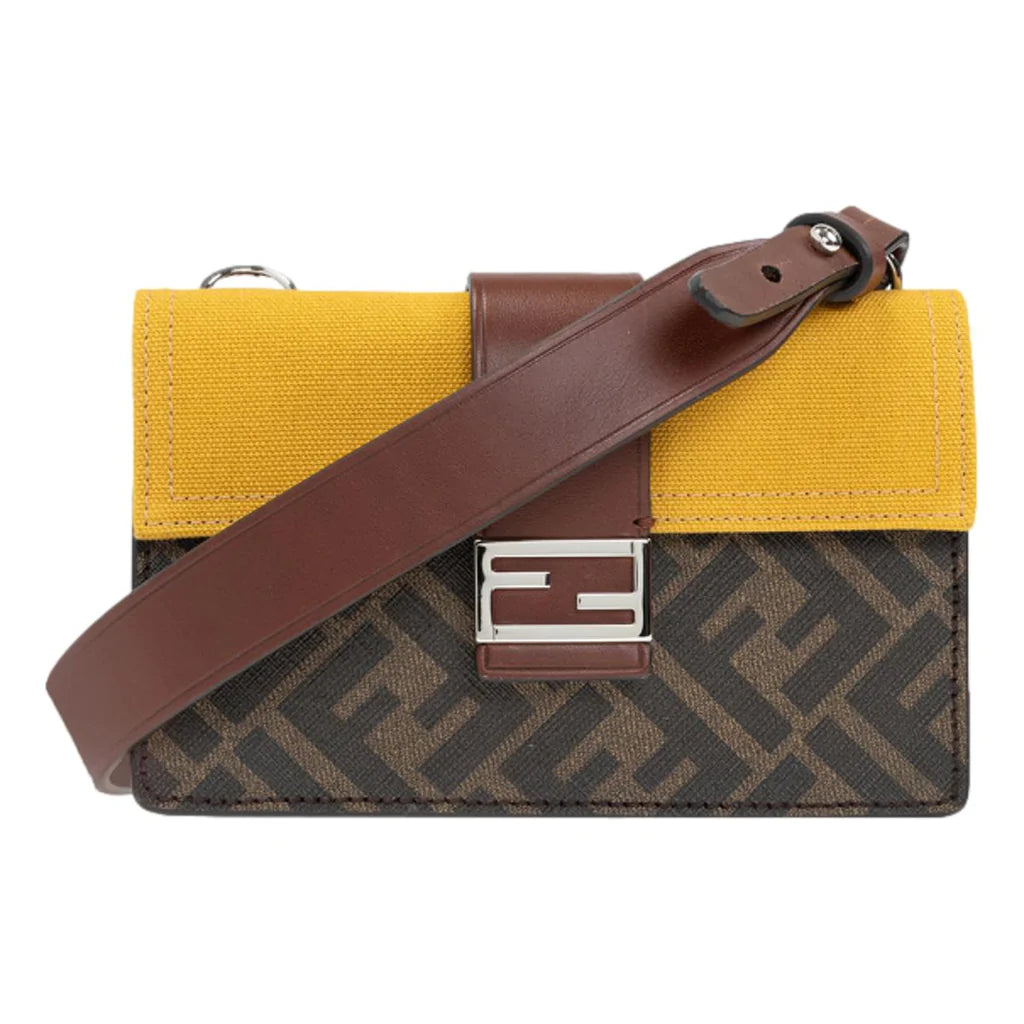Baguette Pouch Brown fabric bag – FB031