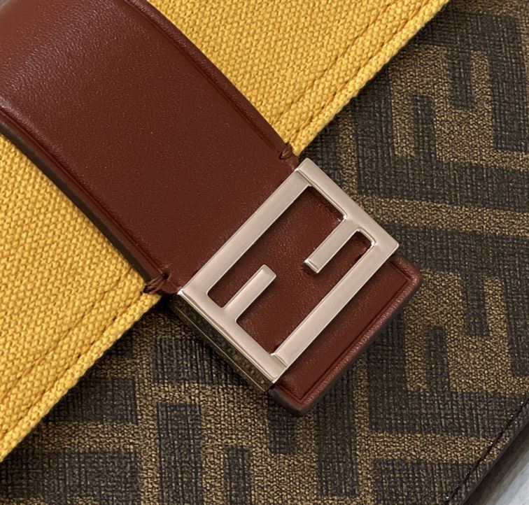 Baguette Pouch Brown fabric bag – FB031