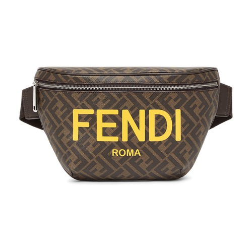 Belt Bag Brown FF fabric belt bag – FB034
