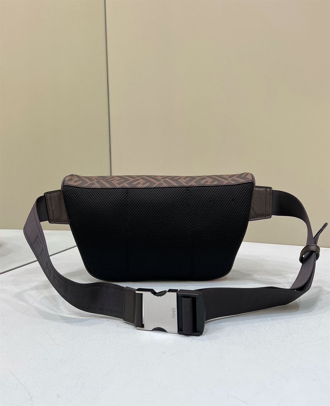 Belt Bag Brown FF fabric belt bag – FB034