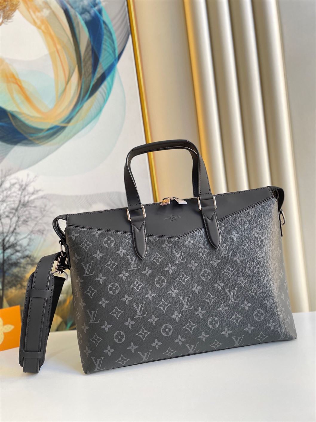 Briefcase Explorer Monogram Eclipse canvas – LB021
