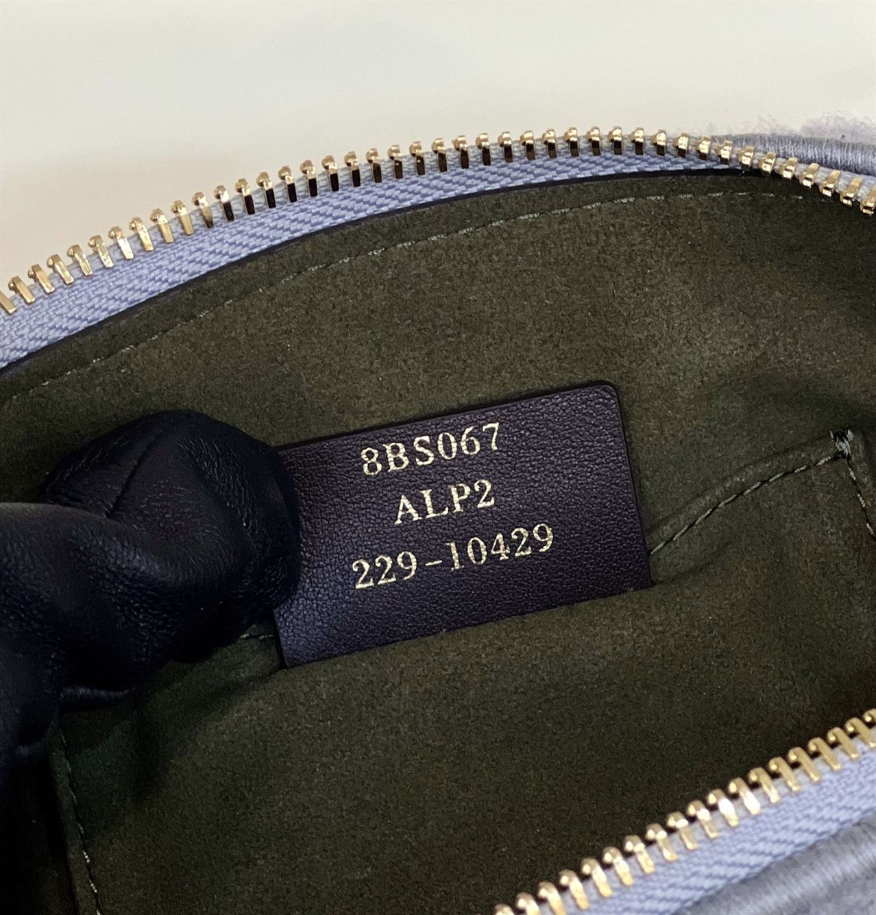 By The Way Mini Light grey sheepskin small Boston bag – FB018