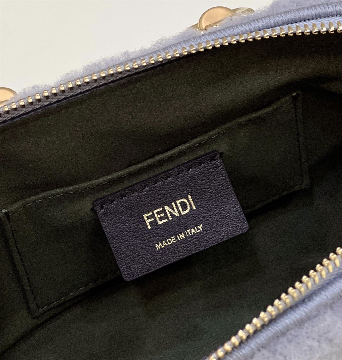 By The Way Mini Light grey sheepskin small Boston bag – FB018