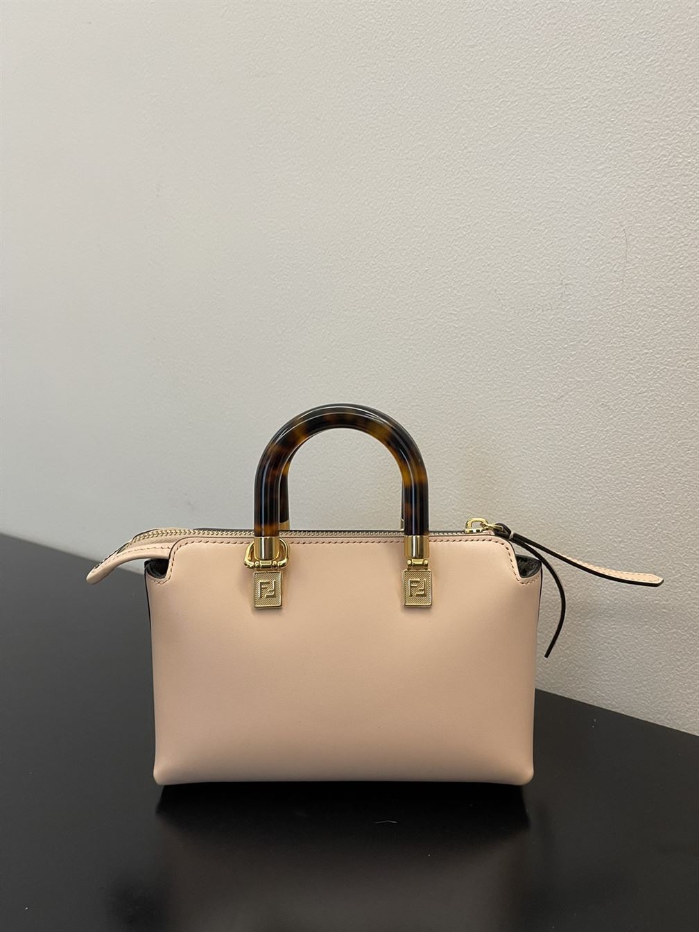 By The Way Mini Small Boston bag in light pink leather – FB017