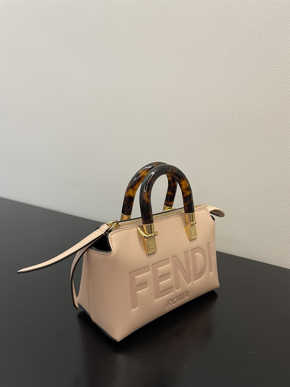 By The Way Mini Small Boston bag in light pink leather – FB017