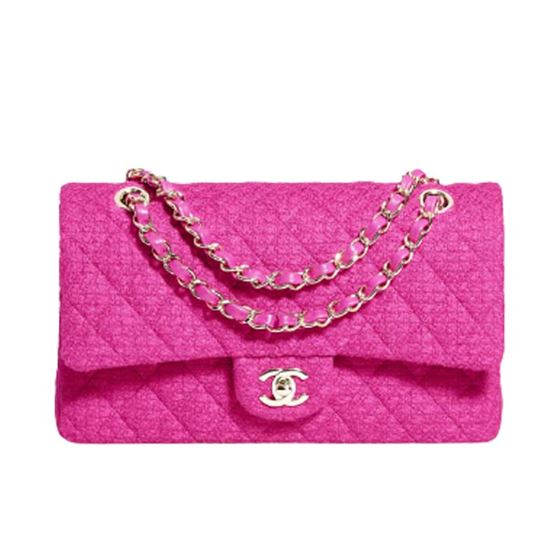 CLASSIC HANDBAG CASHMERE TWEED & GOLD-TONE METAL – CB001