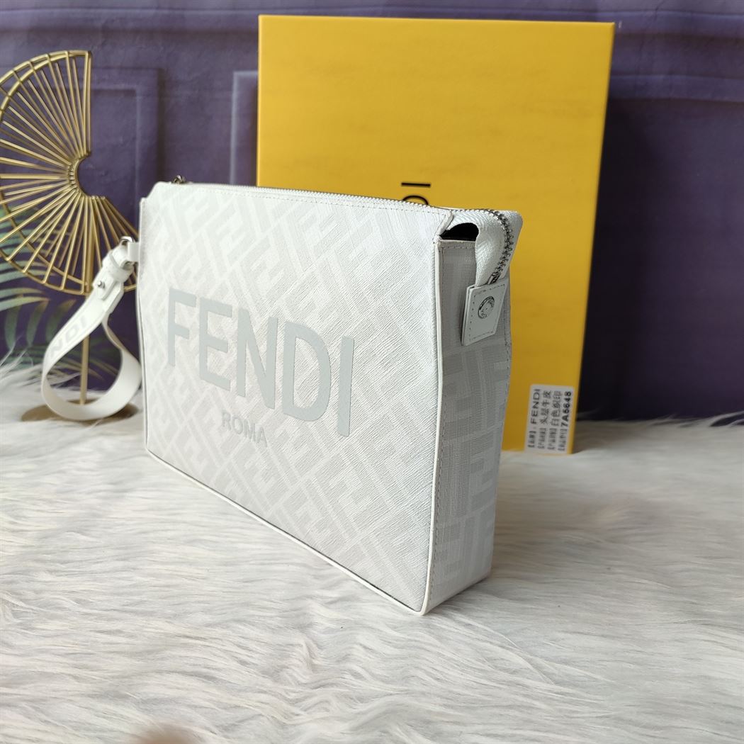 Clutch Pack White FF fabric pouch – FB032