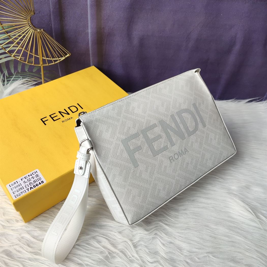 Clutch Pack White FF fabric pouch – FB032