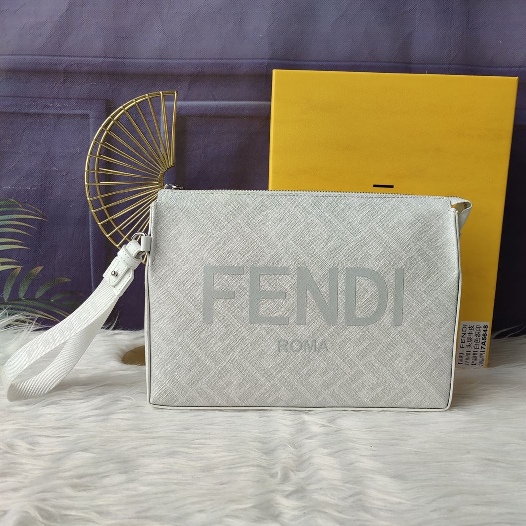 Clutch Pack White FF fabric pouch – FB032