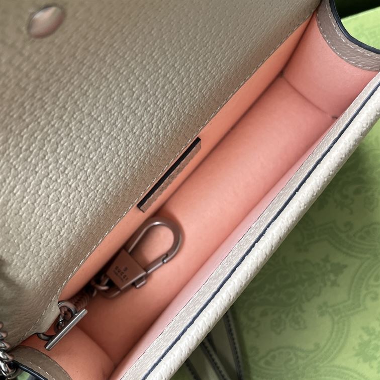 Dionysus GG super mini bag Beige and white – GB057