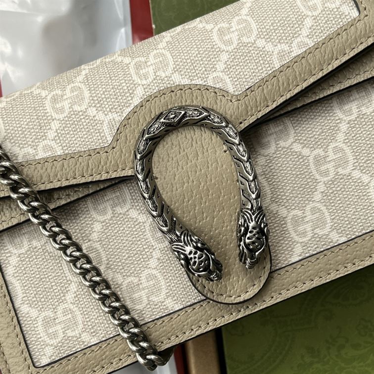 Dionysus GG super mini bag Beige and white – GB057