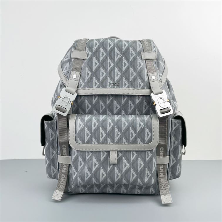 Dior Hit The Road Backpack Gray CD Diamond Canvas – DB014