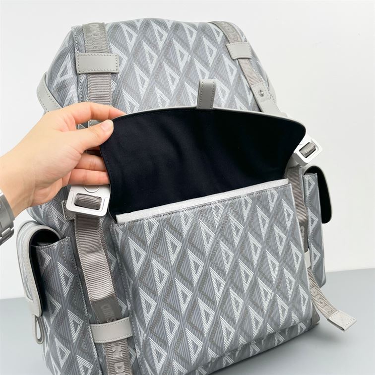 Dior Hit The Road Backpack Gray CD Diamond Canvas – DB014