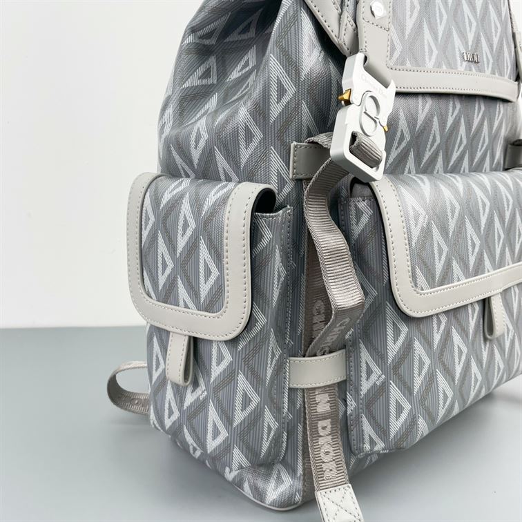 Dior Hit The Road Backpack Gray CD Diamond Canvas – DB014