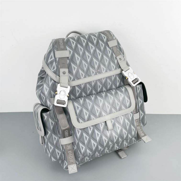 Dior Hit The Road Backpack Gray CD Diamond Canvas – DB014