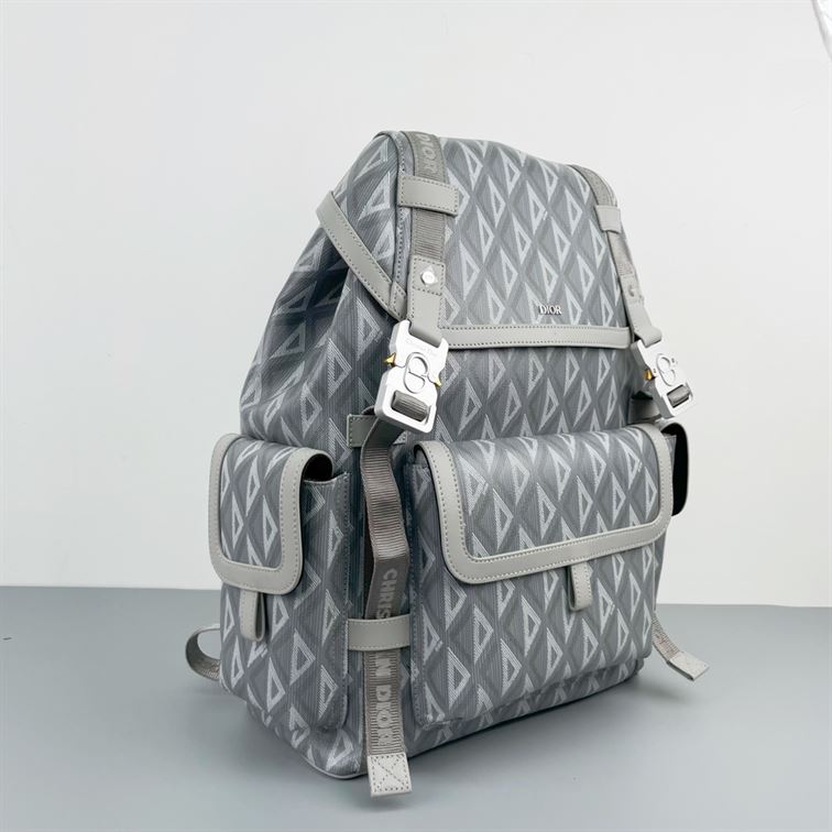 Dior Hit The Road Backpack Gray CD Diamond Canvas – DB014