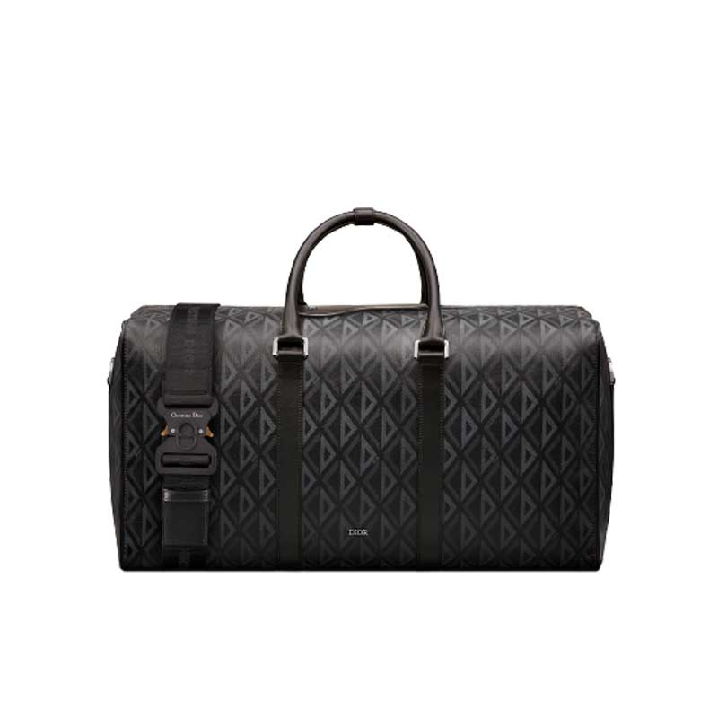 Dior Lingot 50 Duffle bag Black CD Diamond Canvas – DB020