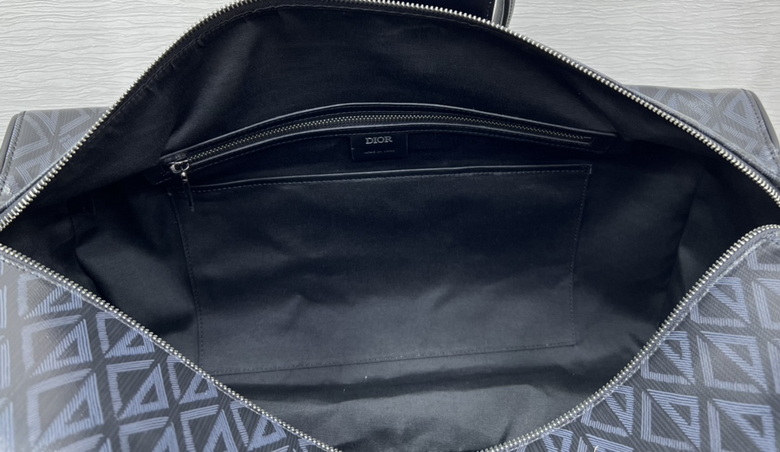 Dior Lingot 50 Duffle bag Black CD Diamond Canvas – DB020