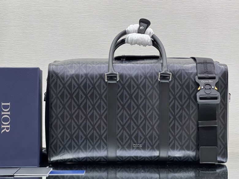 Dior Lingot 50 Duffle bag Black CD Diamond Canvas – DB020