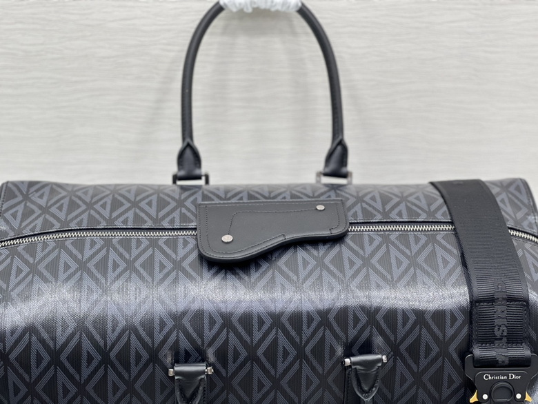 Dior Lingot 50 Duffle bag Black CD Diamond Canvas – DB020