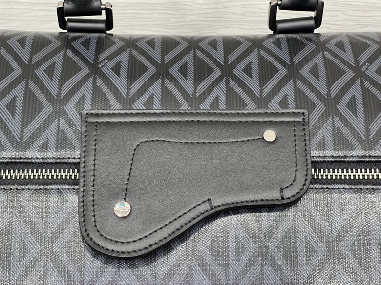 Dior Lingot 50 Duffle bag Black CD Diamond Canvas – DB020