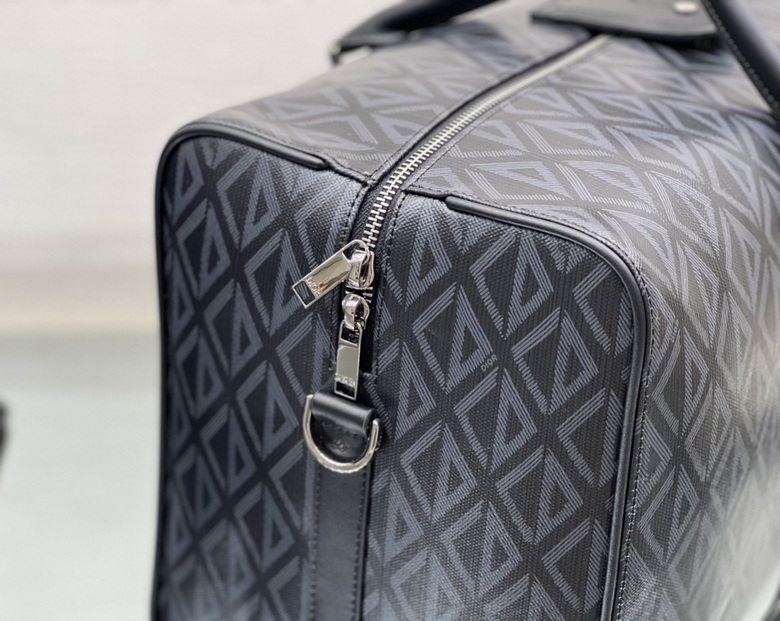 Dior Lingot 50 Duffle bag Black CD Diamond Canvas – DB020