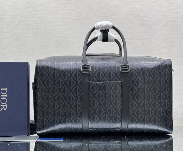Dior Lingot 50 Duffle bag Black CD Diamond Canvas – DB020