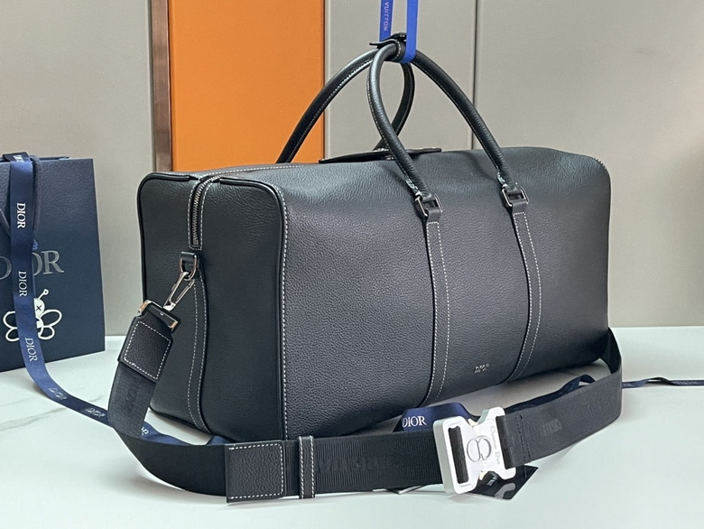Dior Lingot 50 Duffle bag Black Grained Calfskin – DB022