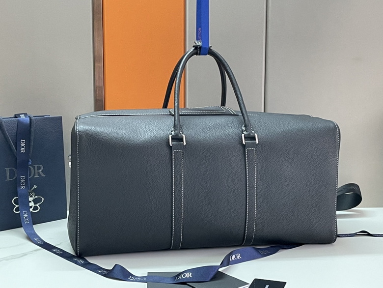 Dior Lingot 50 Duffle bag Black Grained Calfskin – DB022