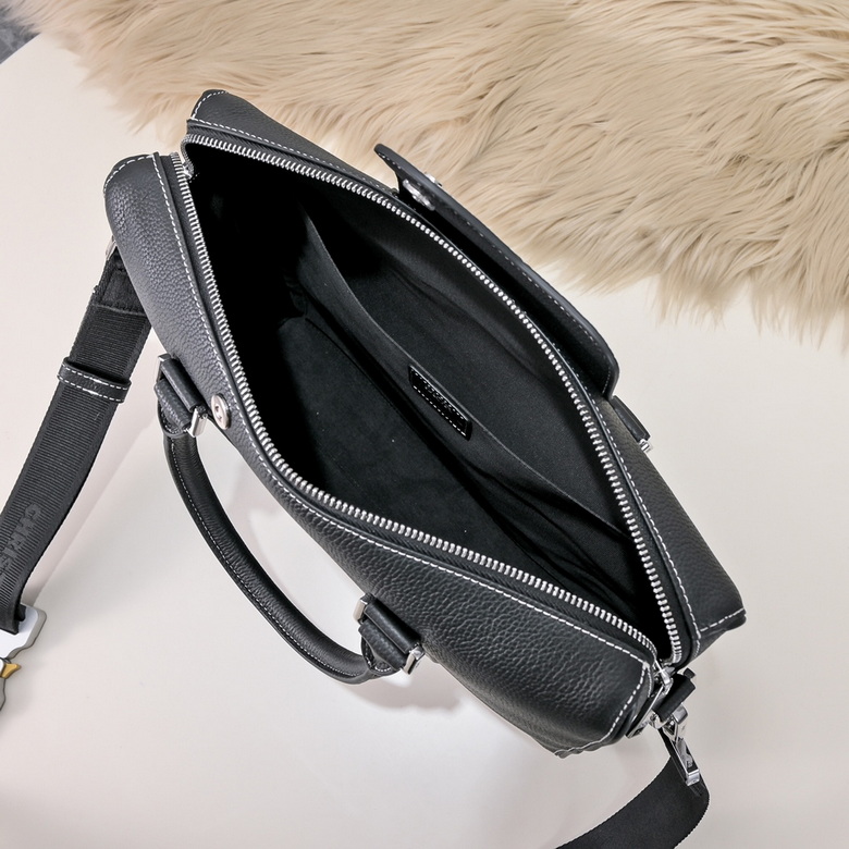 Dior Lingot Briefcase Black Grained Calfskin – DB017