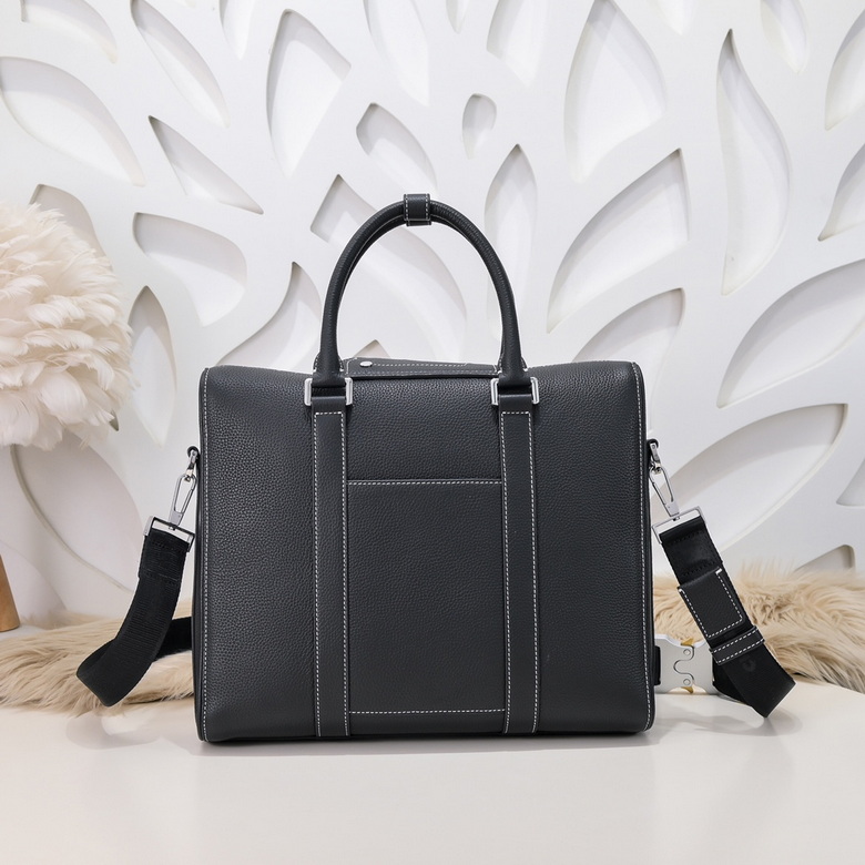 Dior Lingot Briefcase Black Grained Calfskin – DB017