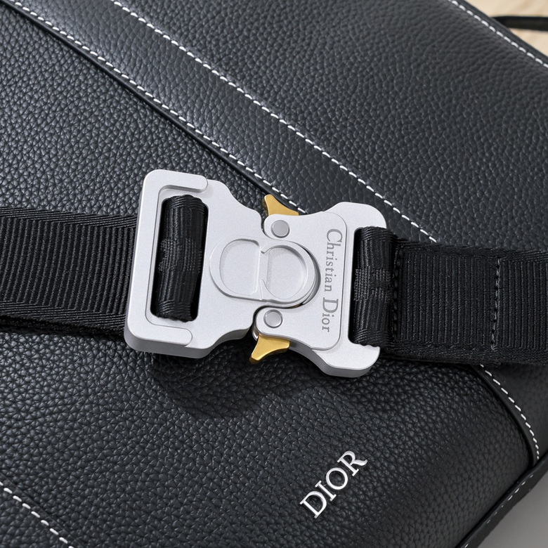 Dior Lingot Briefcase Black Grained Calfskin – DB017