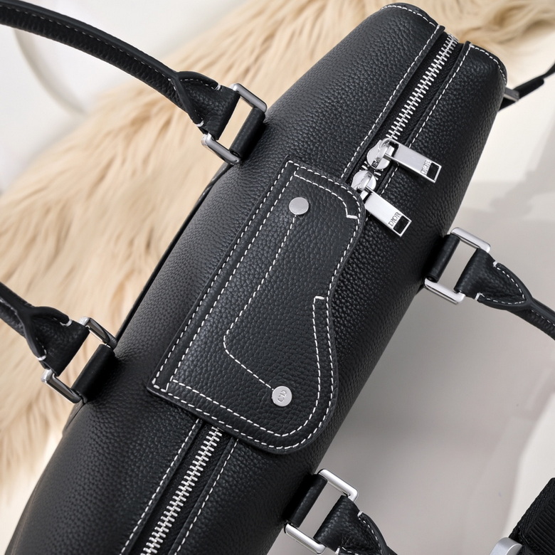 Dior Lingot Briefcase Black Grained Calfskin – DB017