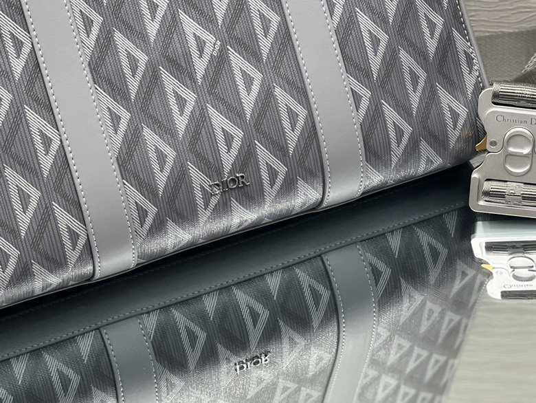 Dior Lingot Briefcase Gray Diamond Canvas and Smooth Calfskin – DB018