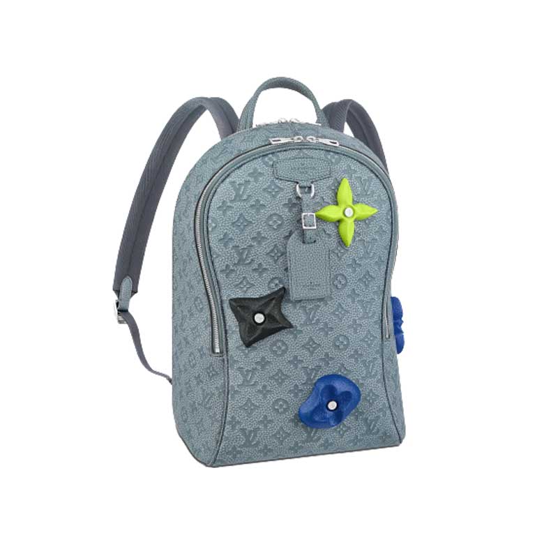Ellipse Backpack Granite embossed cowhide leather – LB006
