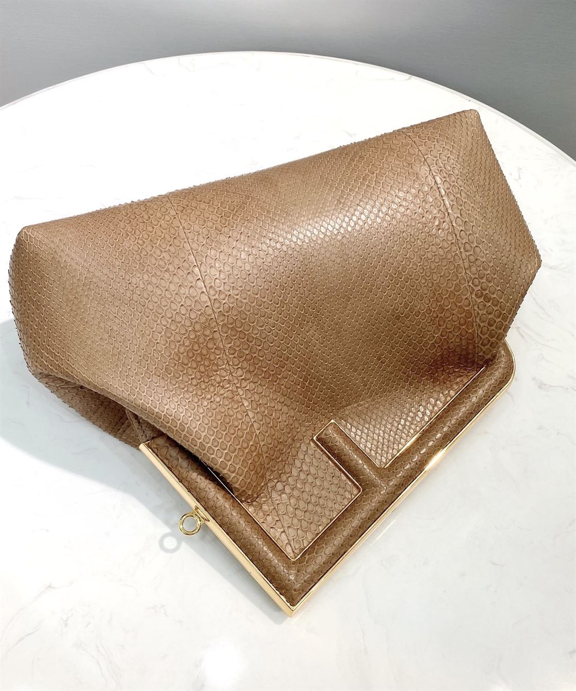 Fendi First Small Beige python bag – FB013