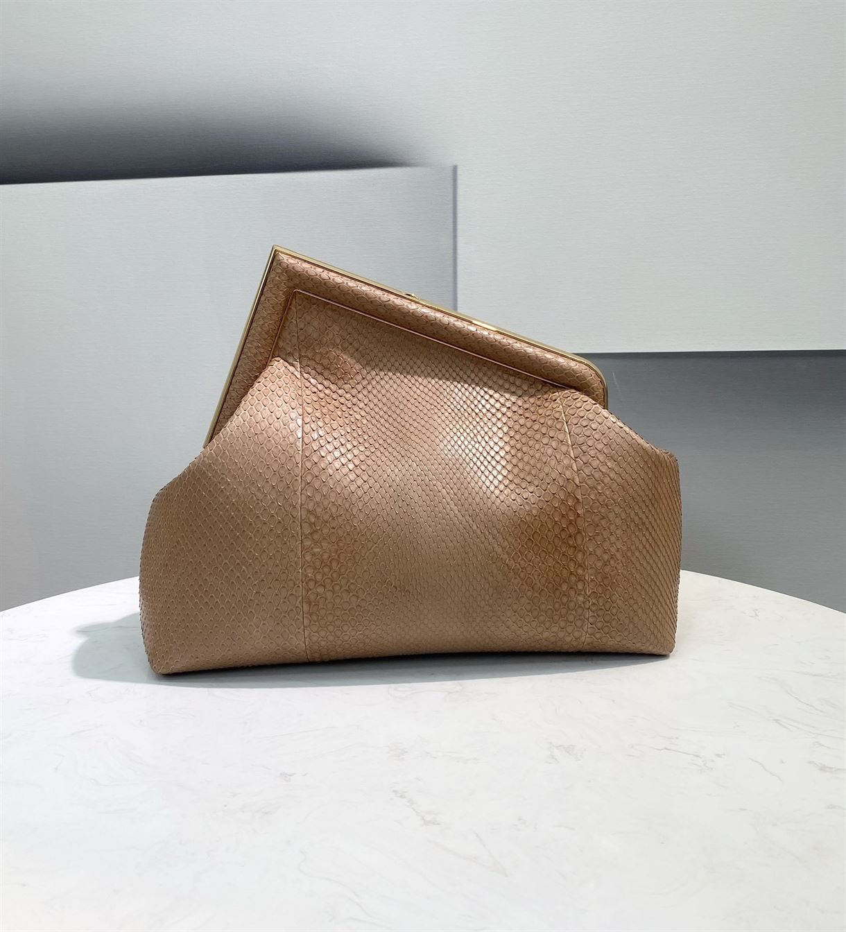 Fendi First Small Beige python bag – FB013