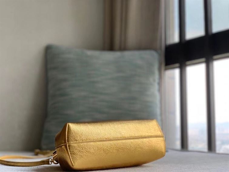 Fendi First Small Gold laminated leather bag – FB003