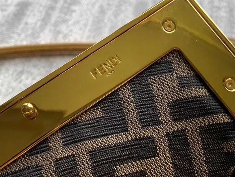 Fendi First Small Gold laminated leather bag – FB003