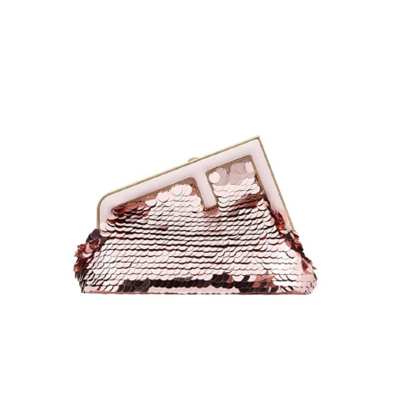Fendi First Small Pink sequinned bag – FB025