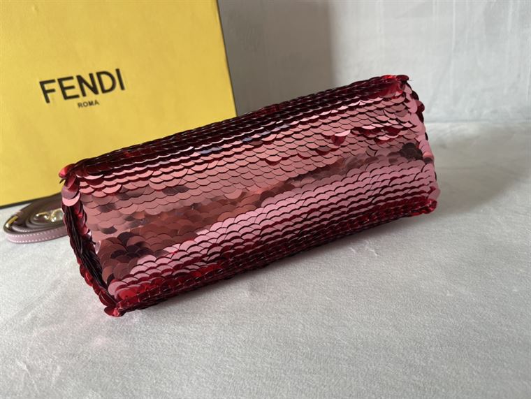 Fendi First Small Pink sequinned bag – FB025