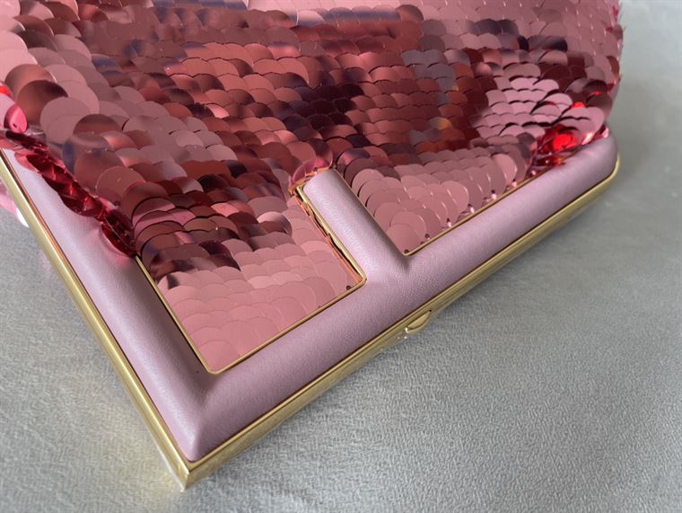 Fendi First Small Pink sequinned bag – FB025
