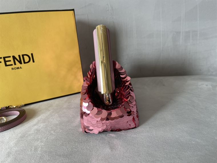 Fendi First Small Pink sequinned bag – FB025