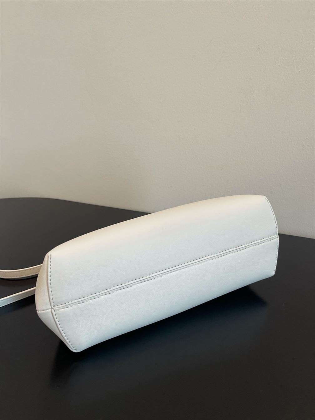Fendi First Small White leather bag with exotic details – FB015